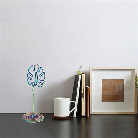 desktop business card holder leaf